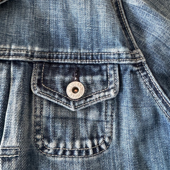 Lucky Brand Vintage Jean Jacket 3/4 Length Sleeves. - Picture 3 of 9